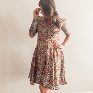 ModCloth fox and chicken print dress